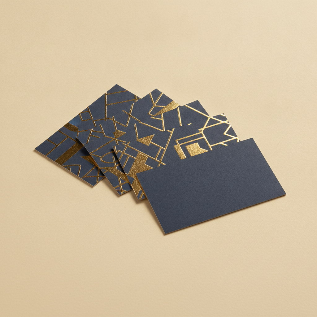Raised Foil Business Cards